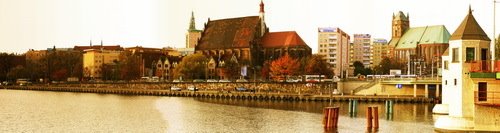 Szczecin, pano from Long Bridge