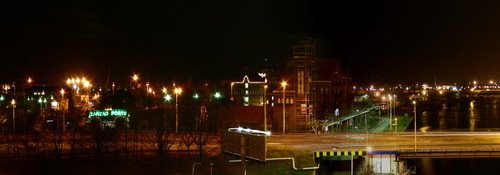 Szczecin, Trasa Zamkowa widok na  Zarząd Portu Szczecin Świnoujście