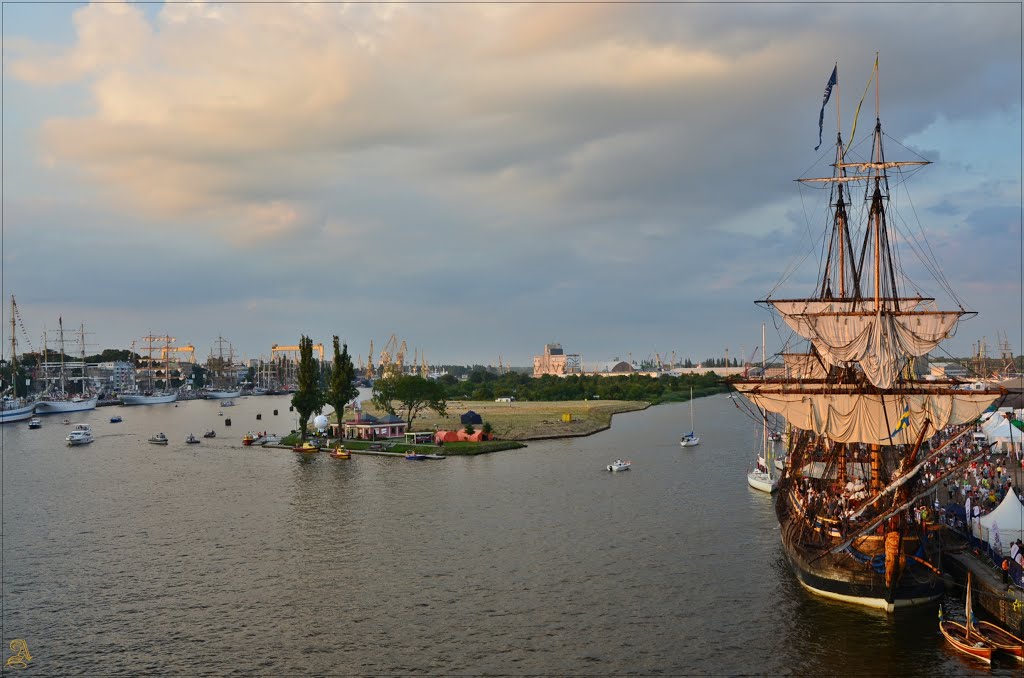 Szczecin, view... The Swedish Ship Götheborg