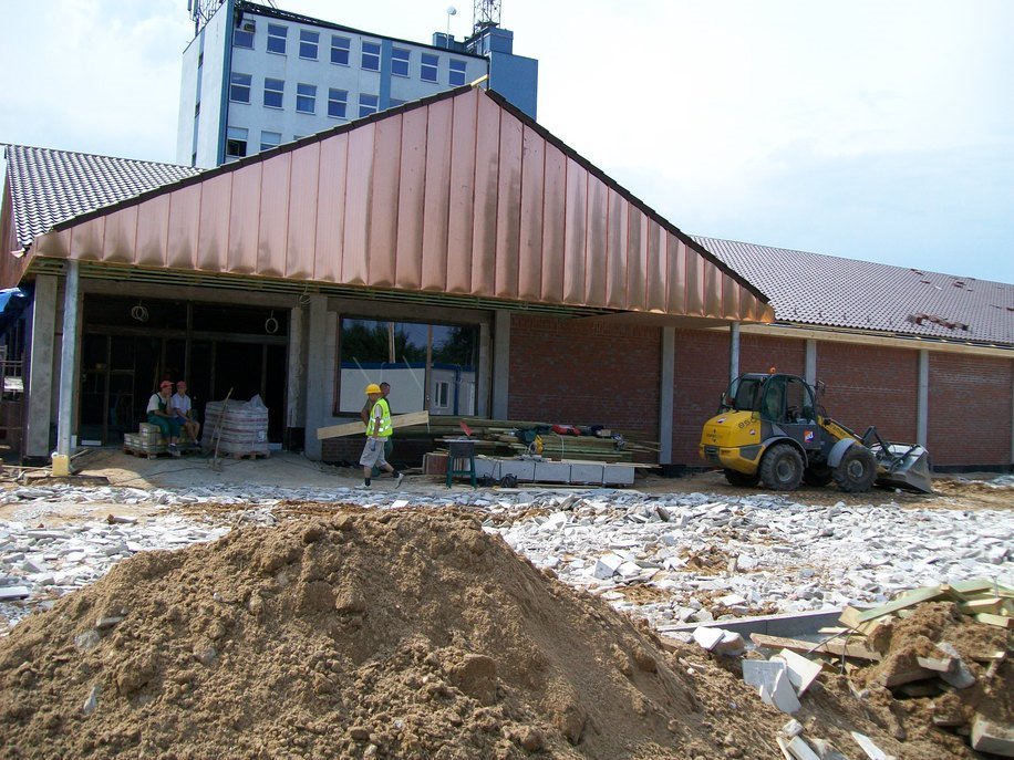 Kutno - budowa supermarketu na Grunwaldzkiej