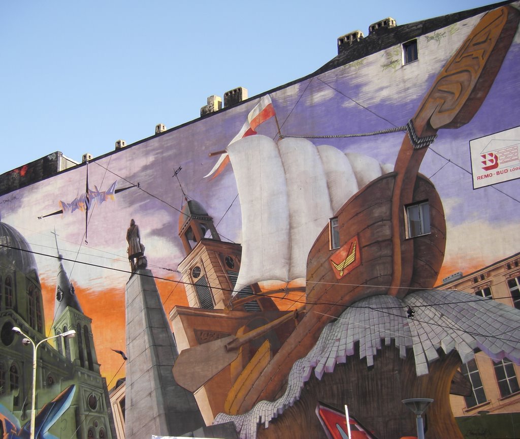 Łódź - Graffiti - malby