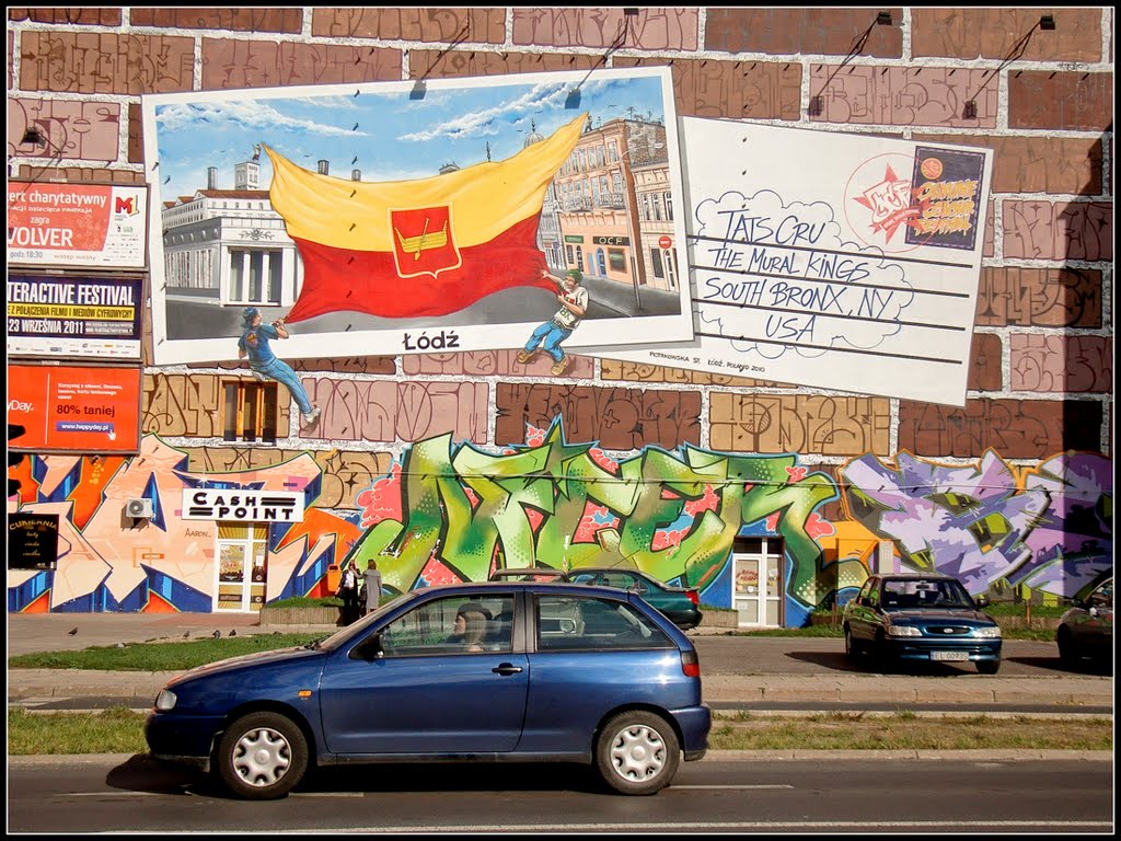 Łódź - Graffiti - malby