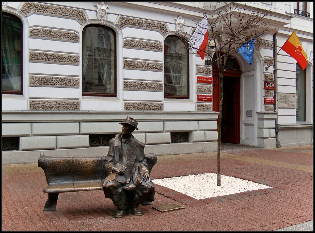 Łódź - Ławeczka Tuwima / The Tuwim bench- malby
