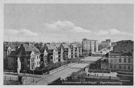 ŁÓDŹ - Widok ulicy Kopcińskiego - okres okupacji  - kliknij by zobaczyć opis / View of Kopcinskiego Street - Occupation Period 1939-45 - click for more