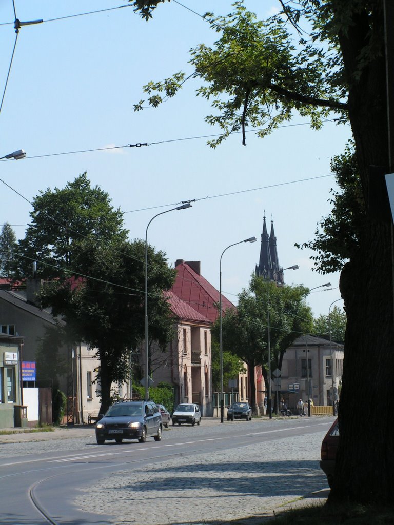 Zamkowa, róg z Zieloną przy Ogródku Jordanowskim