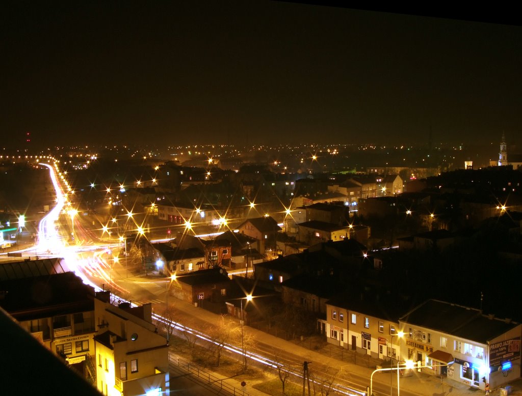 Radomsko nocą