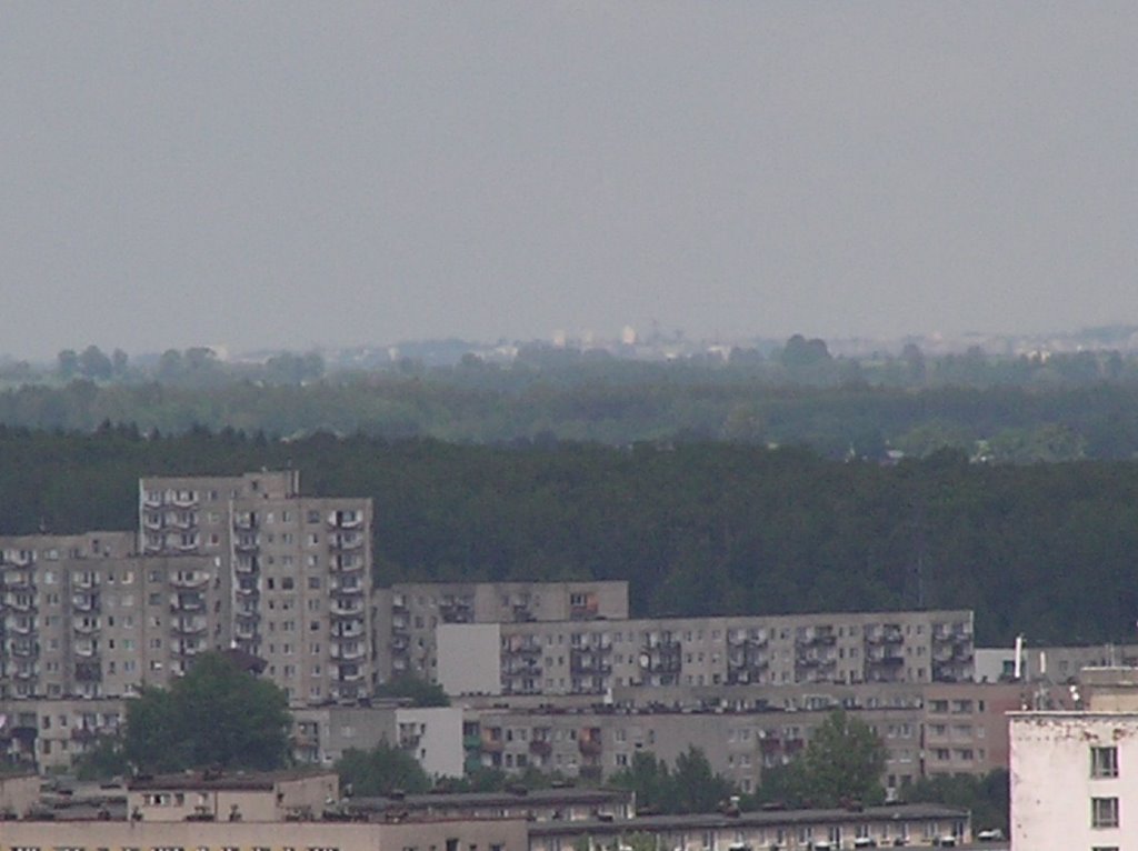 Bloki w Radomsku widziane z Jasnej Góry