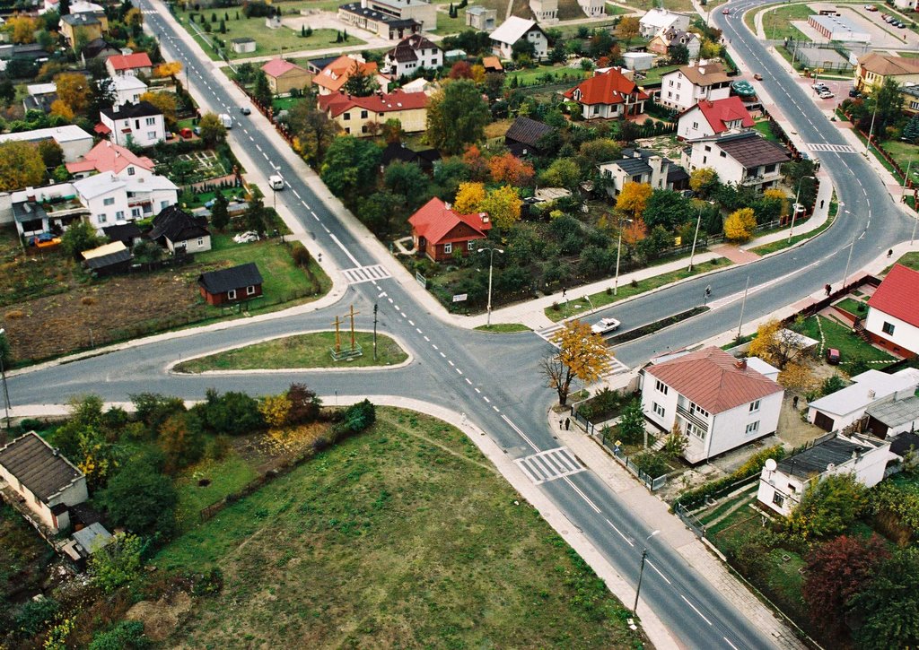 Skrzyżowanie ul. Sitnickiej z ul. Glinki
