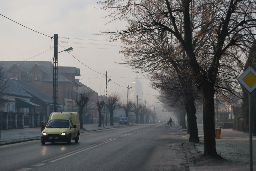 ul. Kościuszki , kościół św .Marii Magdaleny we mle.