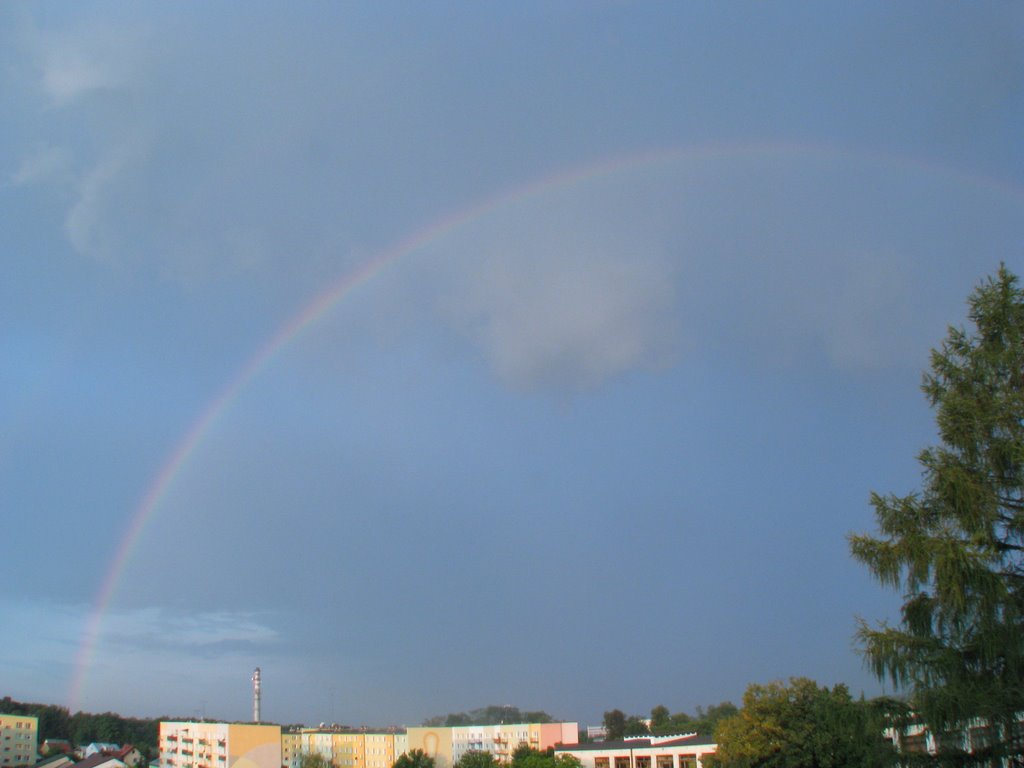 rainbow over Biłgoraj