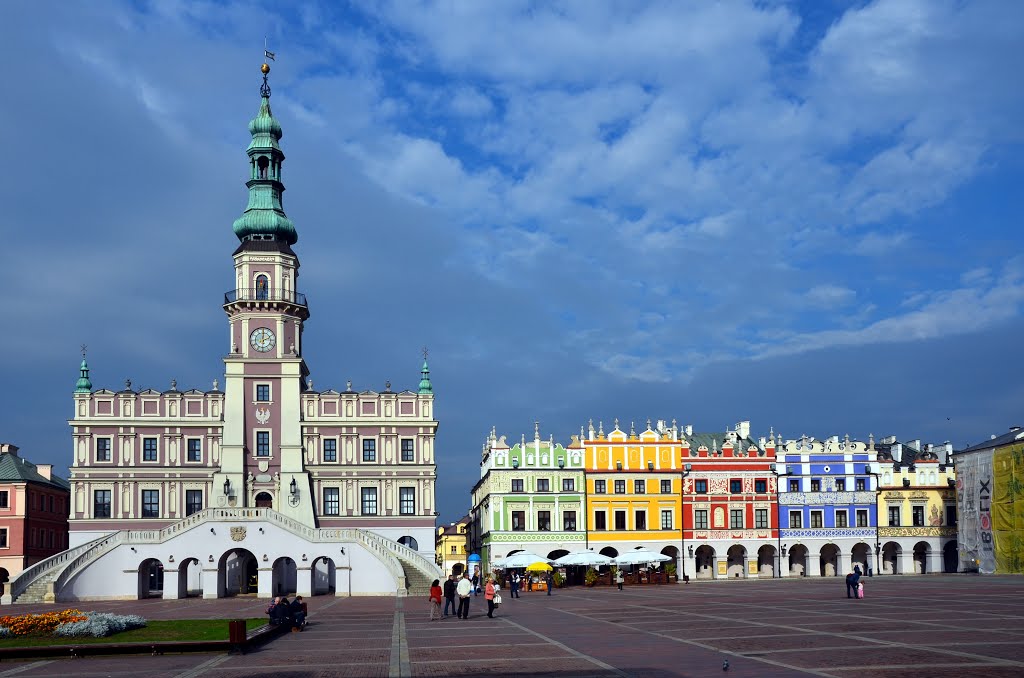 The main square in Zamość from the sixteenth century (UNESCO)