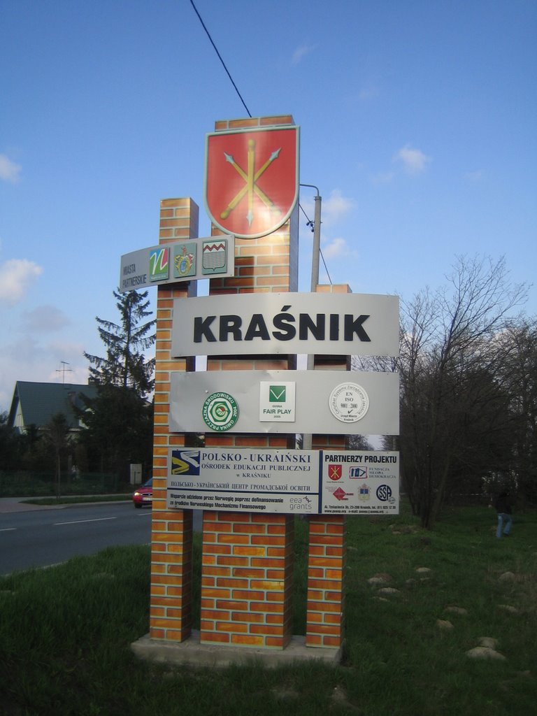 Rogatka Kraśnika / Ortsschild von Kraśnik / Sign of Kraśnik