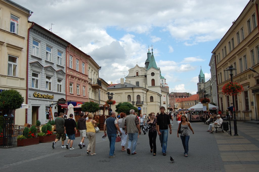 Lublino - Krakowskie Przedmiescie la strada più importante