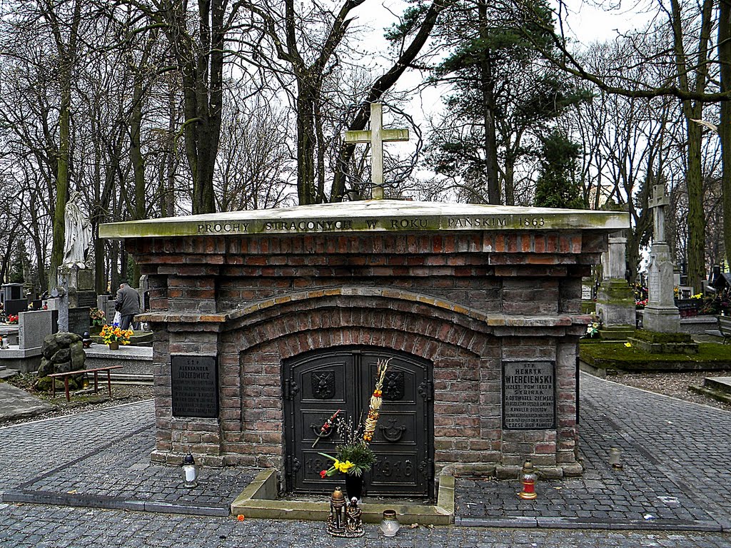 Lublin (Poland) - cmentarz na ulicy Lipowej - grób Powstańców Styczniowych