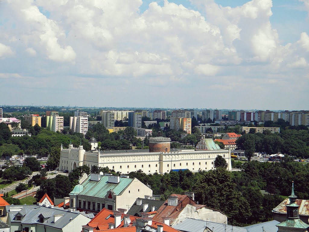 Lublin (Polska) Zamek Lubelski - widok z Wieży Trinitarskiej / Lublin (Poland) Lublin Castle - view from Trinity Tower