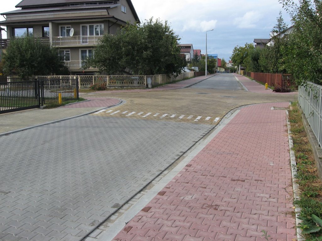 149 ul. Woronicza / Krasickiego, wyniesione skrzyżowanie