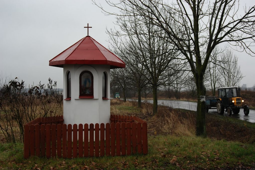 gmina Wólka, Świdnik Duży Drugi, ul. Mełgiewska. WIĘCEJ 1000 http://serwisy.umcs.lublin.pl/w.frackiewicz/kapliczki.htm