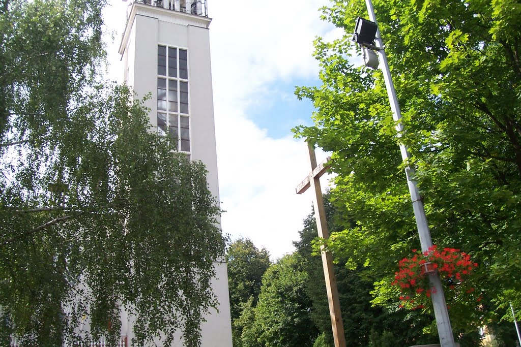 church tower, Tomaszów Lubelski PL  par.Najświętszego Serca Jezusa