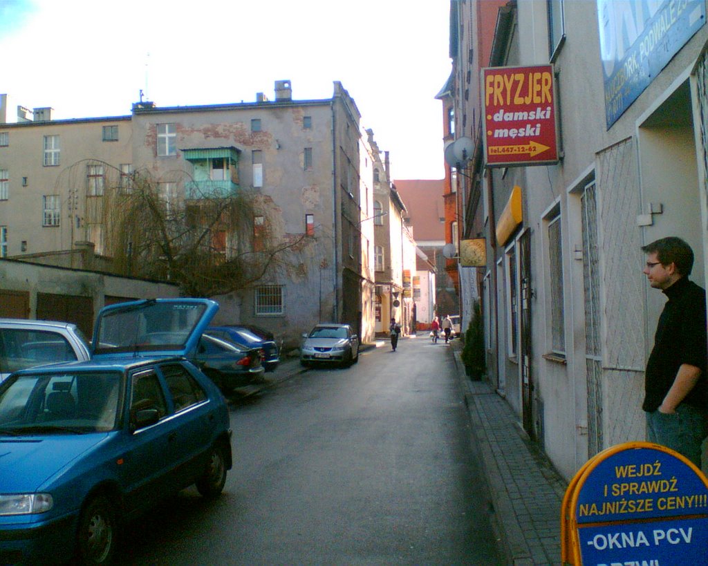 Ulica Kościelna w Kluczborku