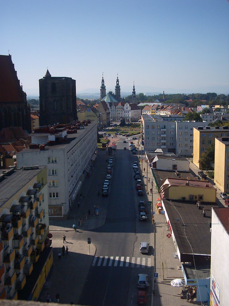 Nysa Rynek Widok z białej wieży