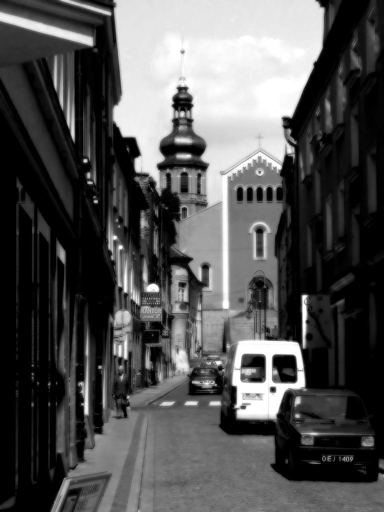 Opole, ul. Św. Wojciecha, widok z Rynku