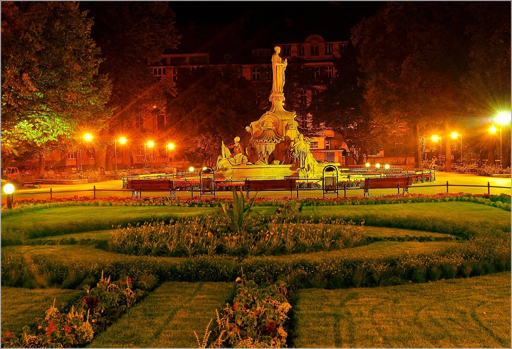 Opole - fontanna na Placu Daszyńskiego