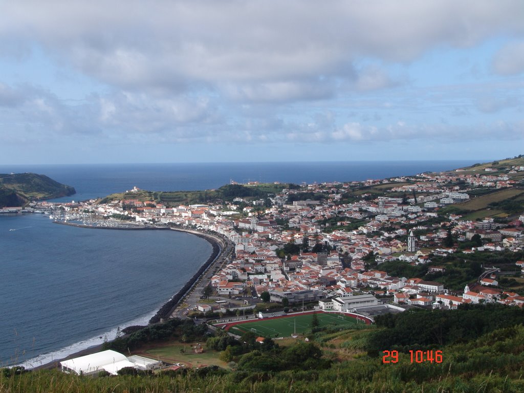 Miradouro - Vista Parcial de Horta - Faial - Açores - Portugal - 38º 32 33.10" N 28º 37 19.67" W