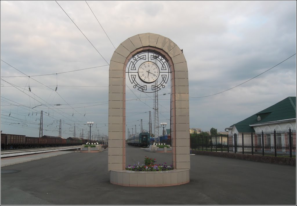 Перрон станции Абакан