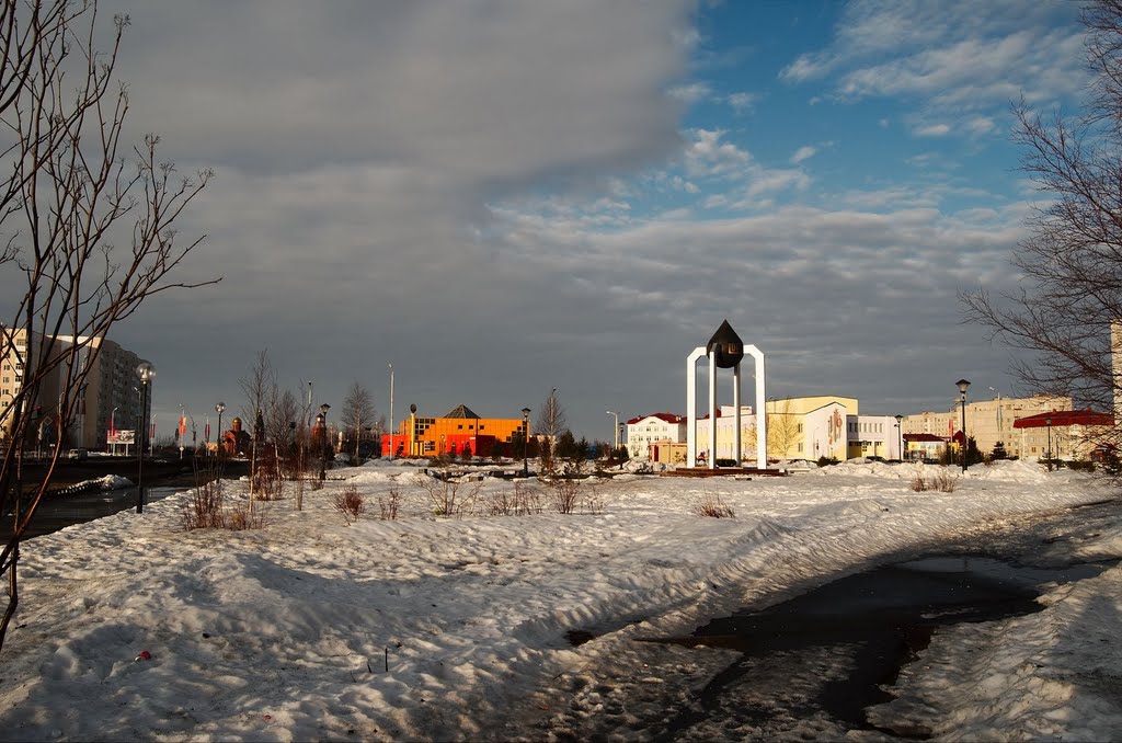 Апрель а городе