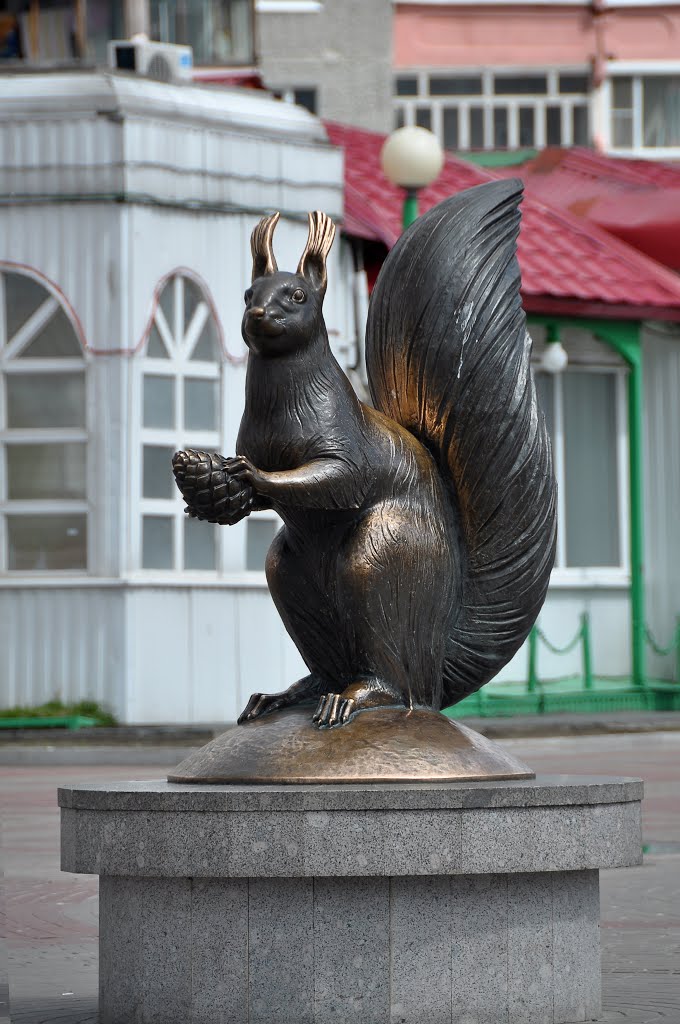 Monument to Squirrel - the symbol of Langepas