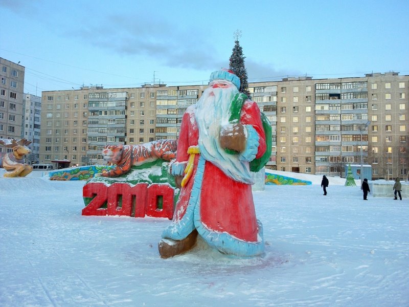 Мегион, снежный городок