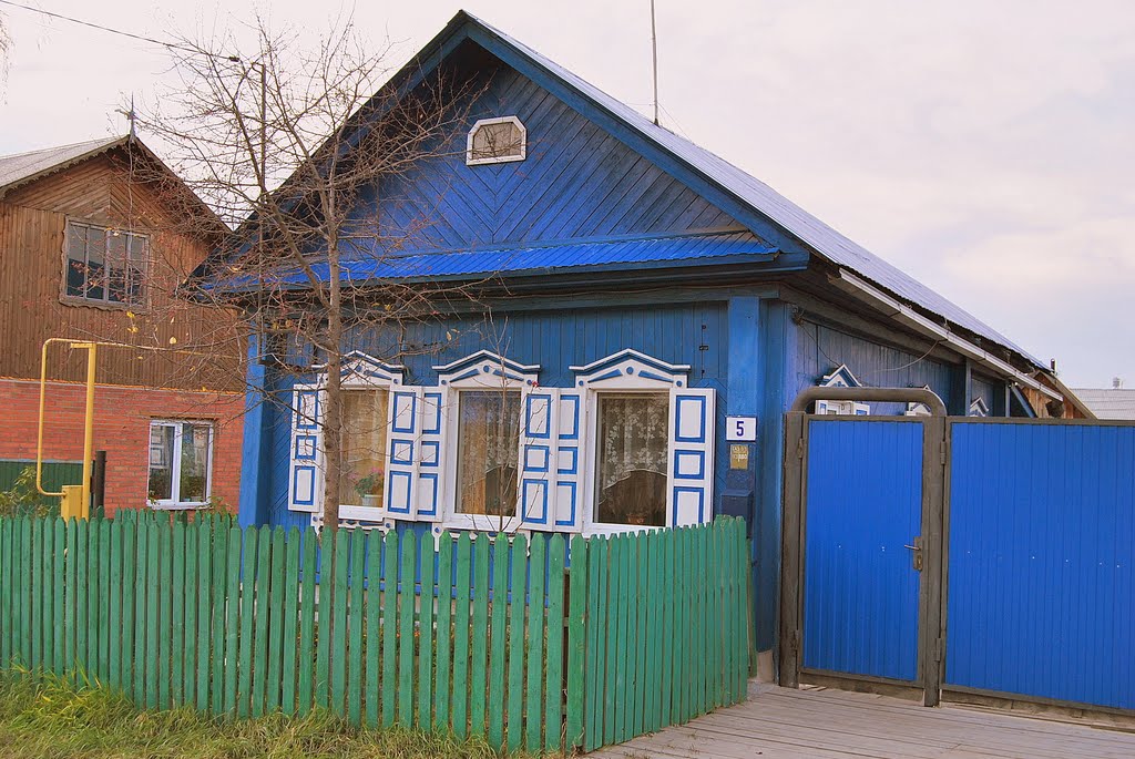 Синий домик