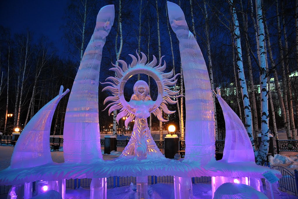 Богиня солнца. Ледовые скульптуры 2011
