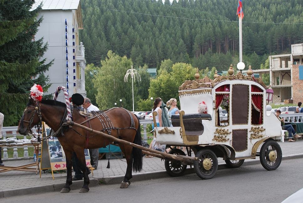 В карете по Белокурихе.Алтай