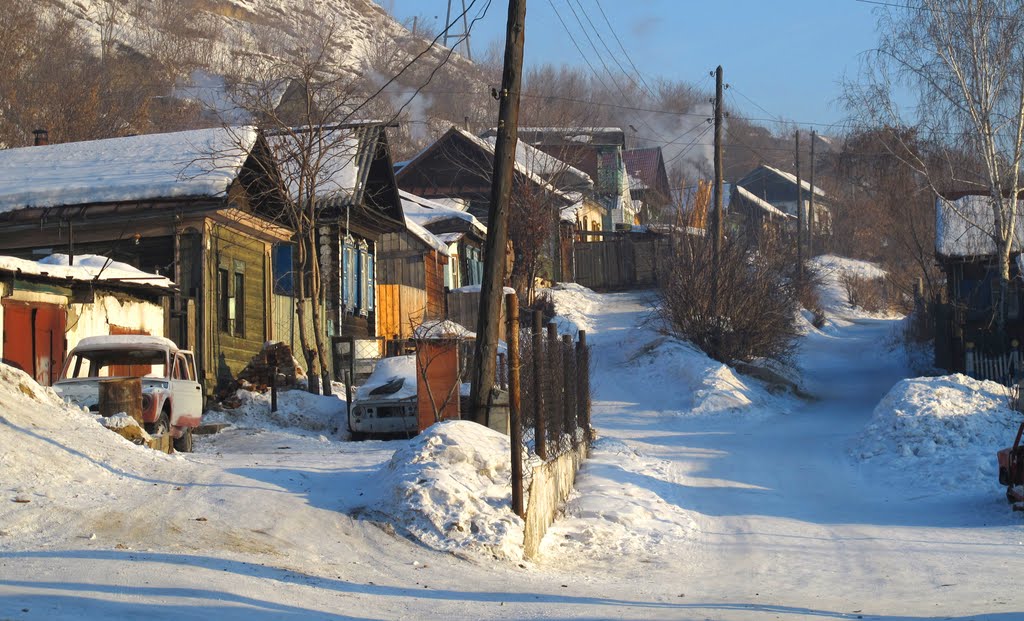 Бийск. Улица Сенная пошла в гору