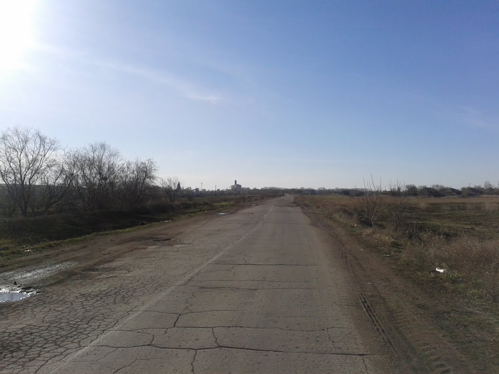 объездная дорога - вид в сторону элеватора