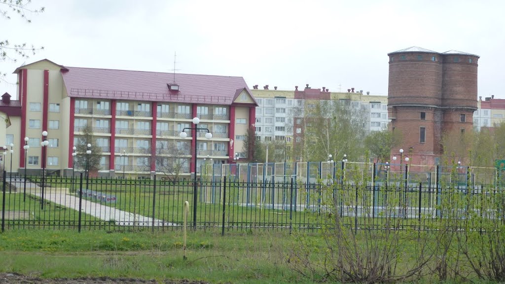 Новый санаторий РЖД и старая башня