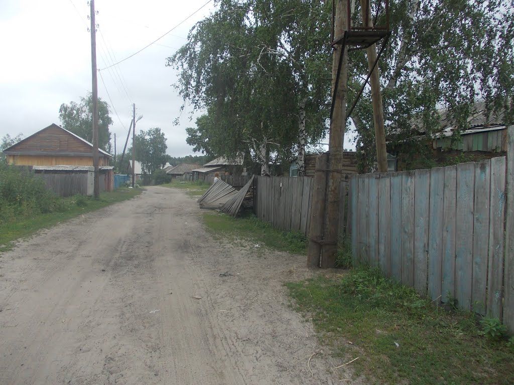 Упавший забор.
