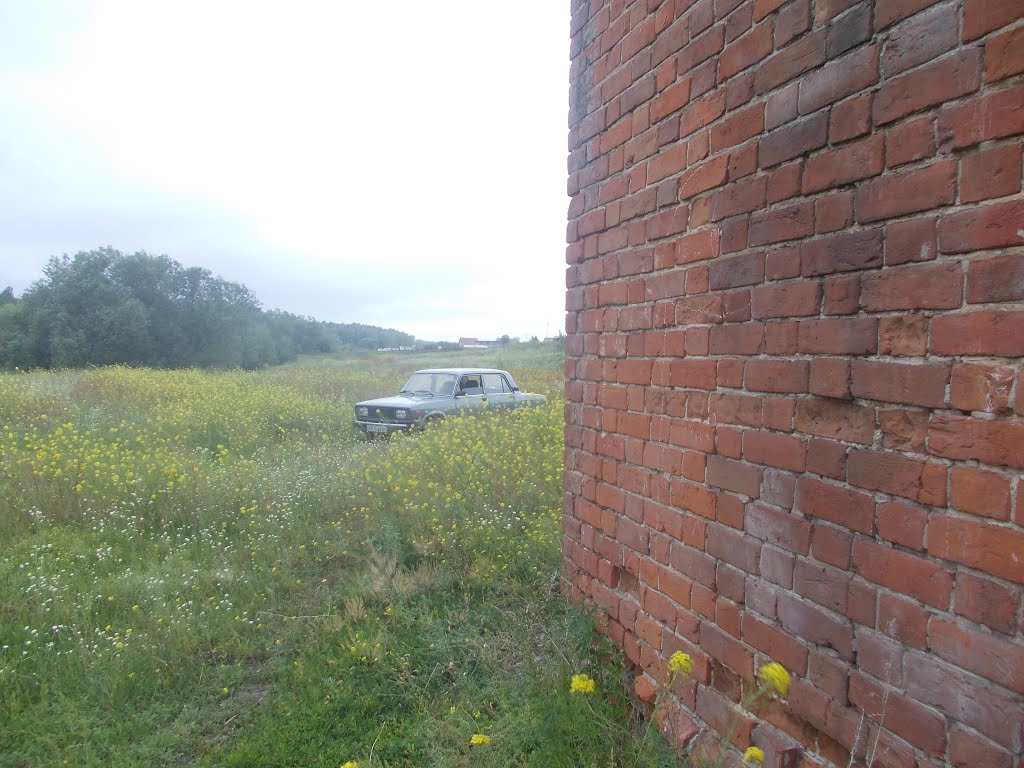 У старой стены.