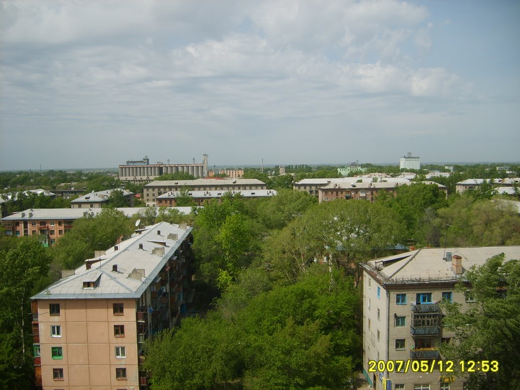 Панорама Рубцовска с 10 этажа