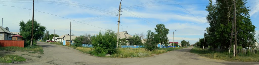 Табуны, перекресток Садовый и Ленина