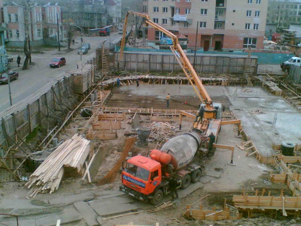 Стройка ул. Поморская - пр. Новгородский (май 2008)