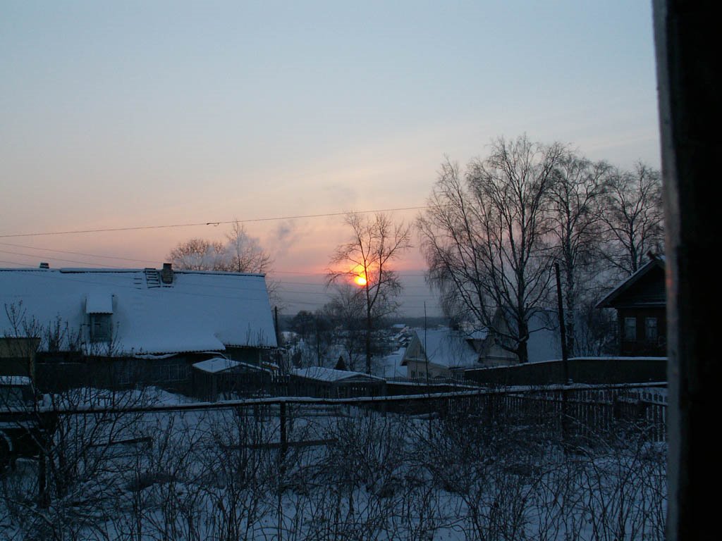 за окном -35С