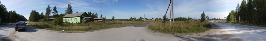 Емца, панорама южной окраины, 06 сентября 2011г.