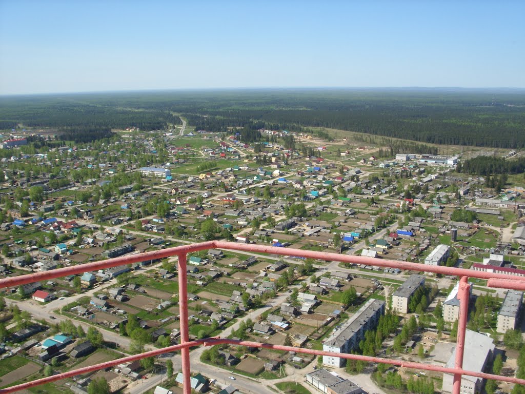 Плесецк с высоты примерно 200 метров, на мылнцу самсунг :)))