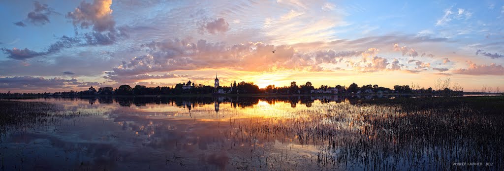 Панорама Каргополя в день города 11 июня 2012
