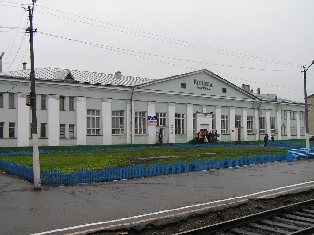 Северная железная дорога. станция Коноша. 12 мая 2009 года.