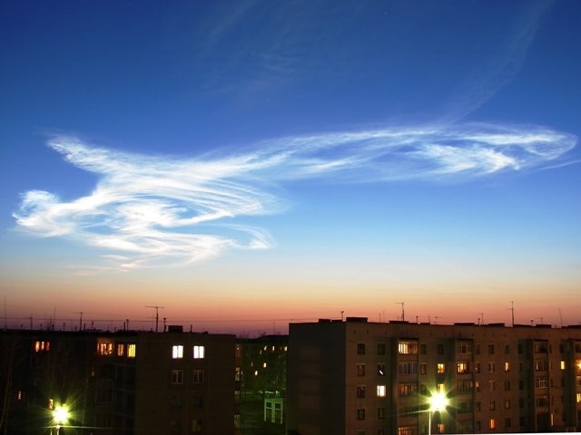 Strange clouds