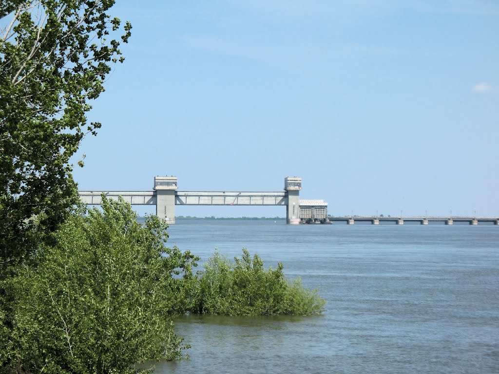 Астраханская обл. Вододелитель. Вид из г.Нариманов