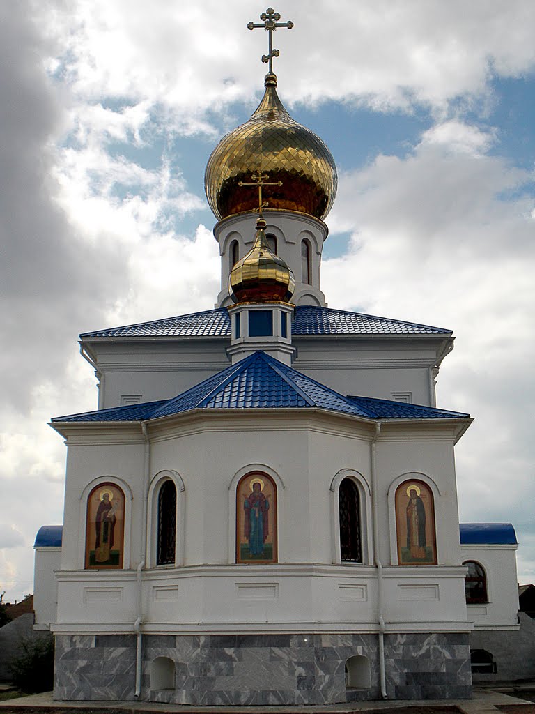 Храм Владимирской иконы Божьей Матери, иконы с торца